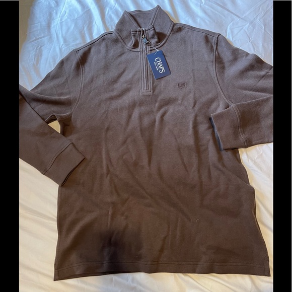 Chaps Men 1/4 Zip Knit Pullover NWT - Picture 2 of 6